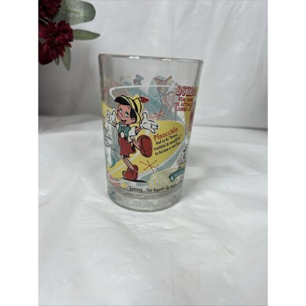 McDonald's Collector's‎ Glasses Pinocchio, Dumbo,Bambi, Tinker Bell